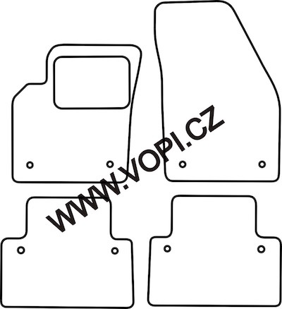 Autokoberce Volvo S40/V50 2004 - 2012 Colorfit (5016)